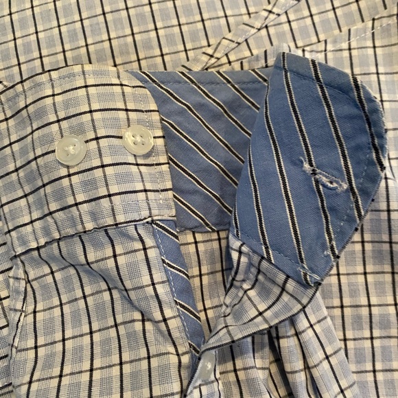 Men’s checkered casual button down shirt by Club Room. 100% cotton. Size XXL. - Picture 4 of 6